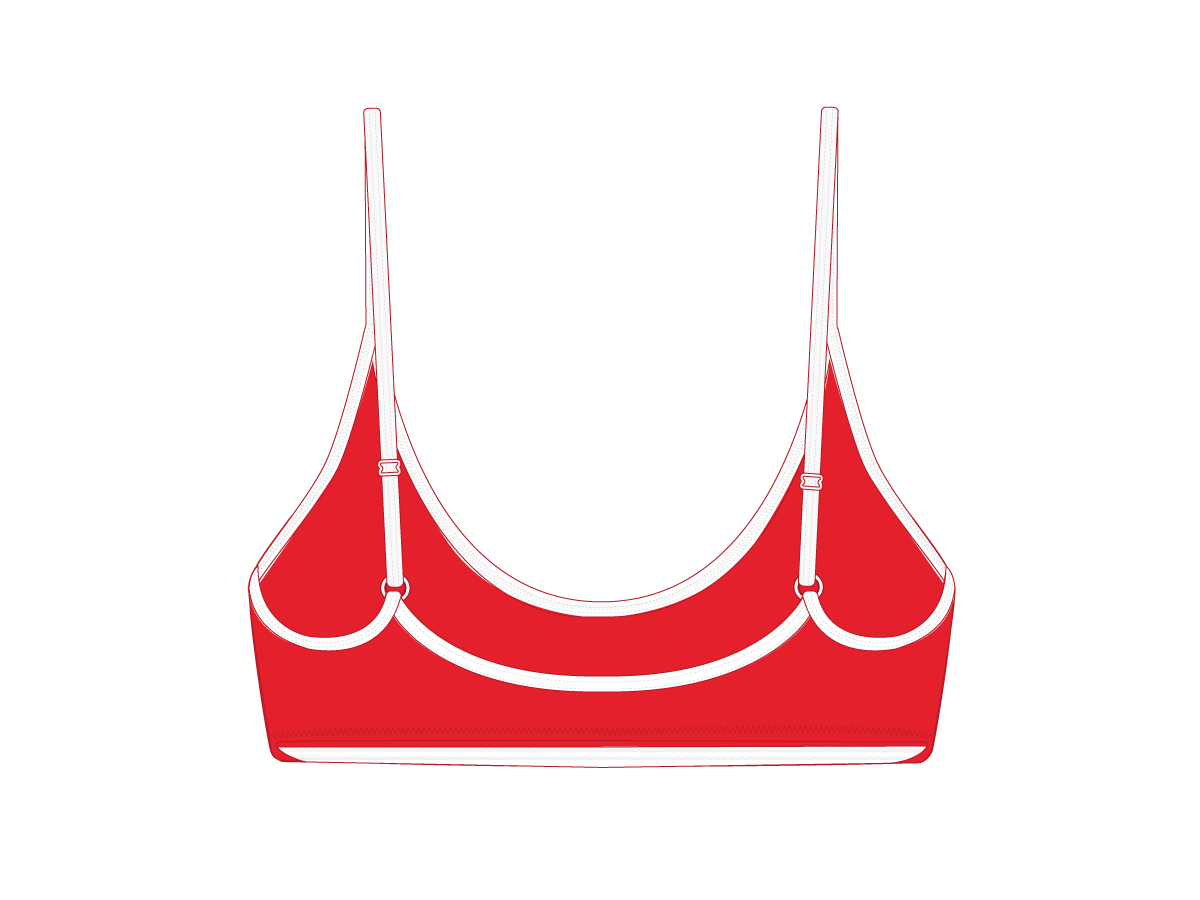 Rose Red Bralette Top