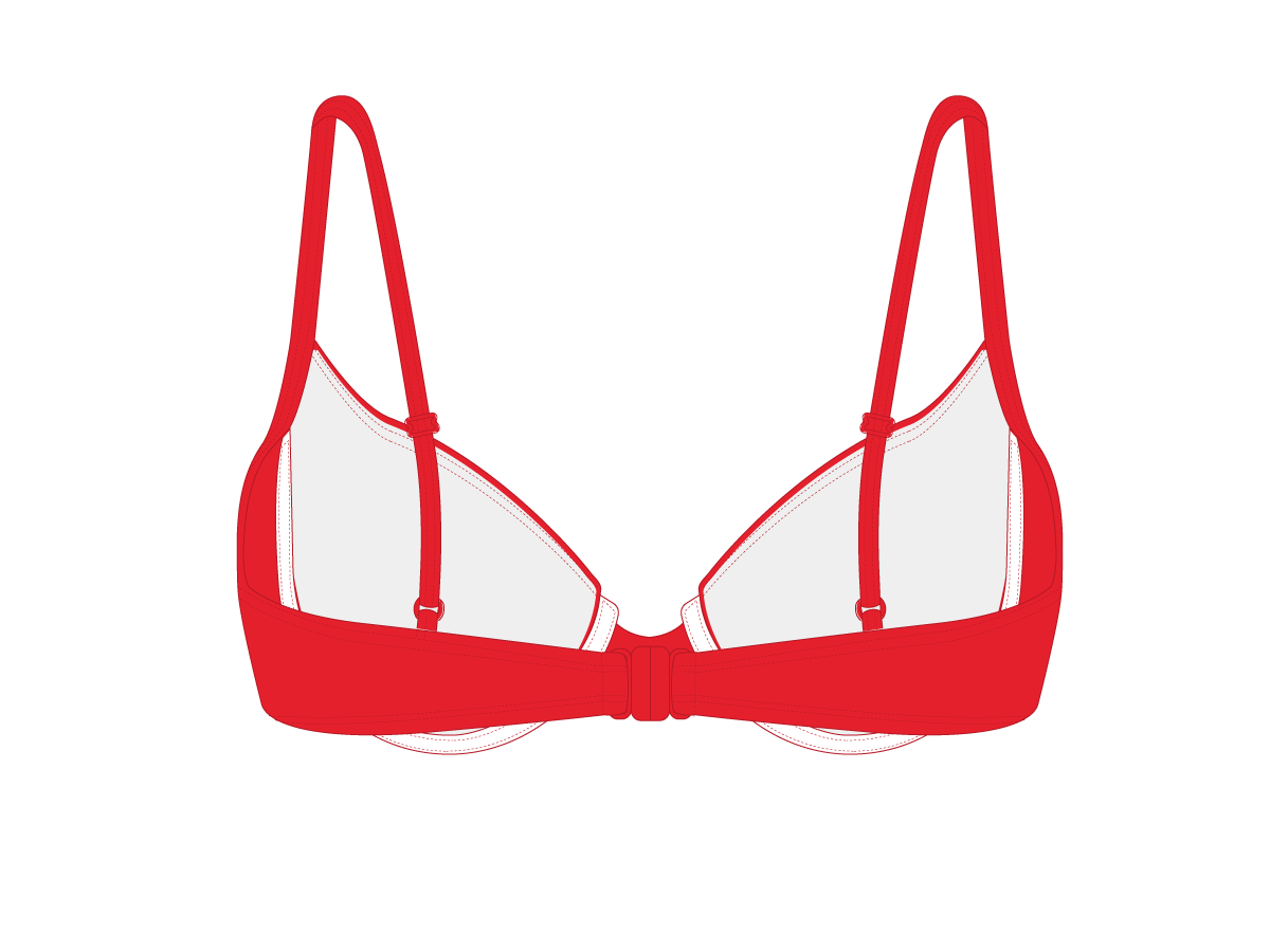 Rose Red Bustier Top