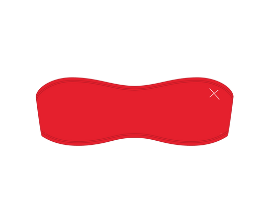 Rose Red Strapless Top