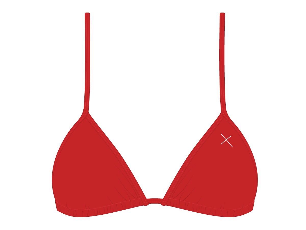 Rose Red Bikini Top II
