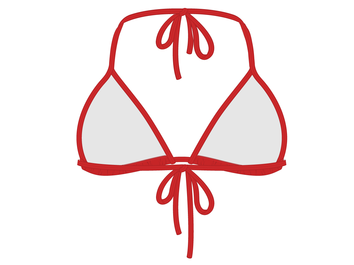 Rose Red Bikini Top II