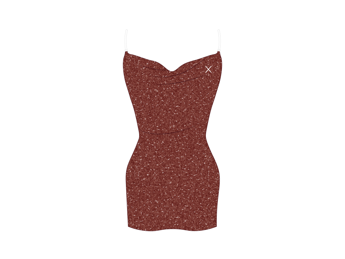 Rust Shimmer Pool Dress