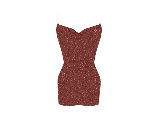 Rust Shimmer Pool Dress