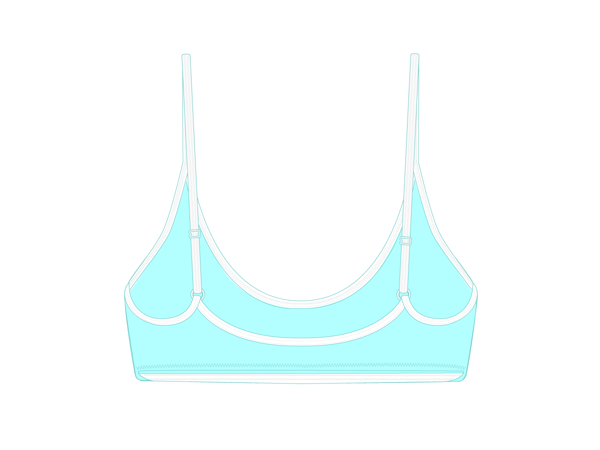 Sage Blue Bralette Top