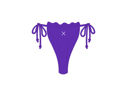 Violet Scallop Bottoms