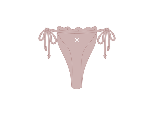 Deep Taupe Scallop Bottoms