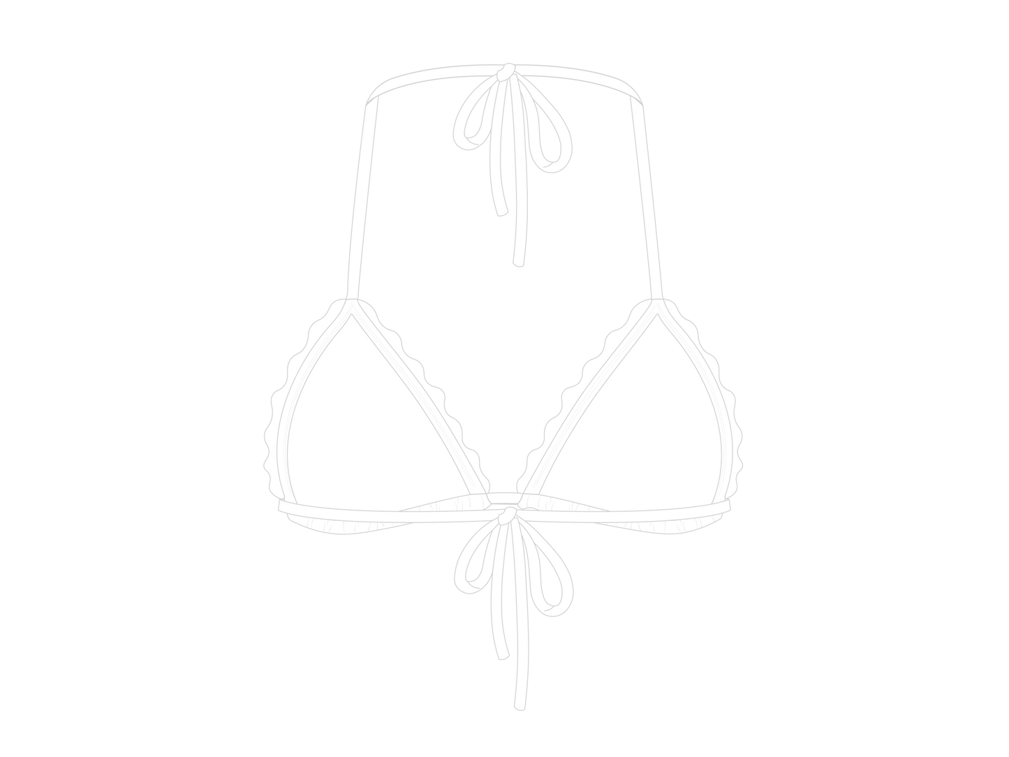 Venice White Scallop Top