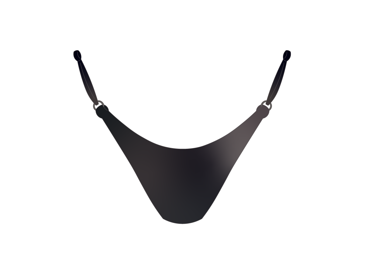 Coal Grey SATIN Scrunch Bottoms