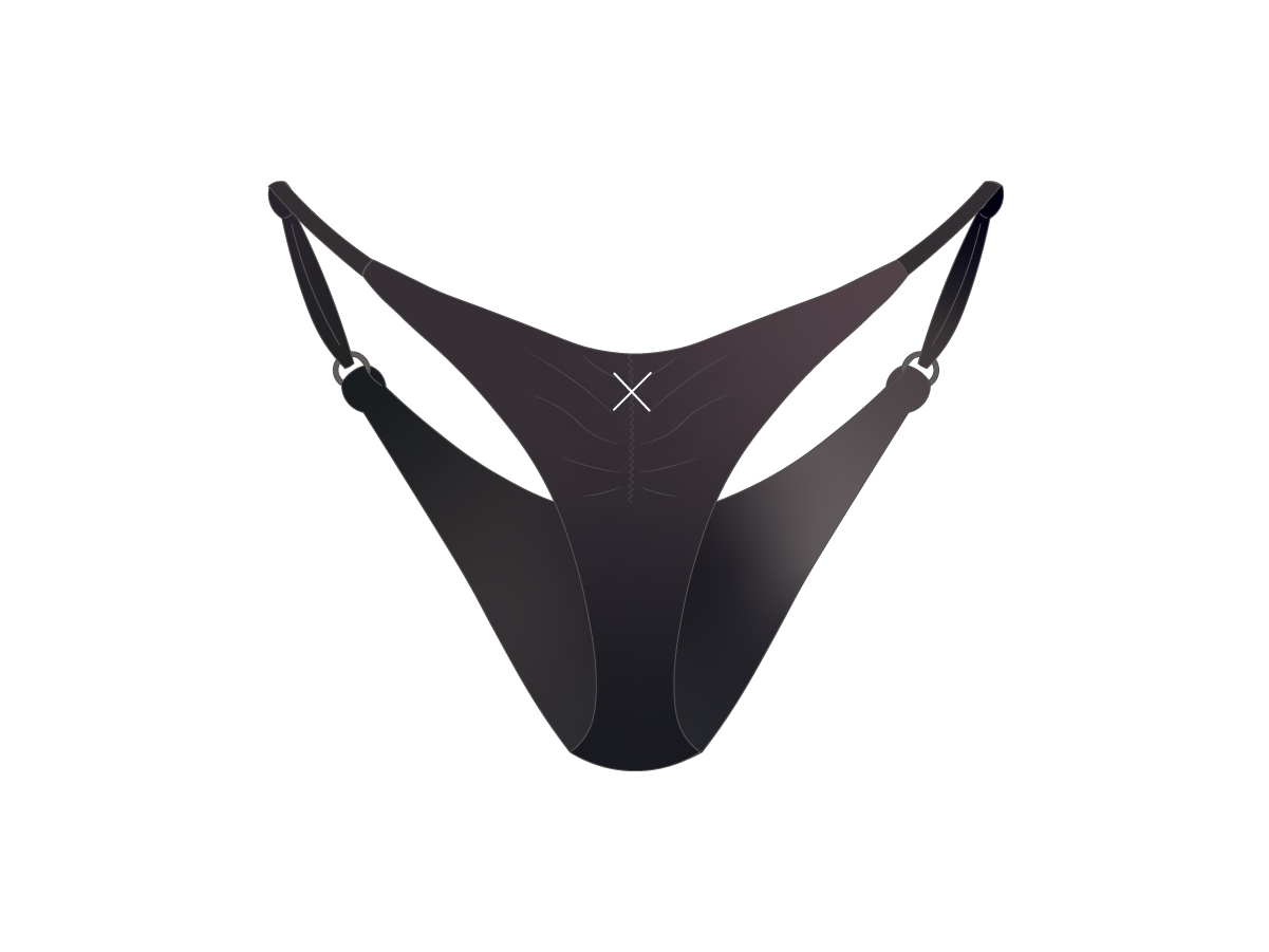 Coal Grey SATIN Scrunch Bottoms