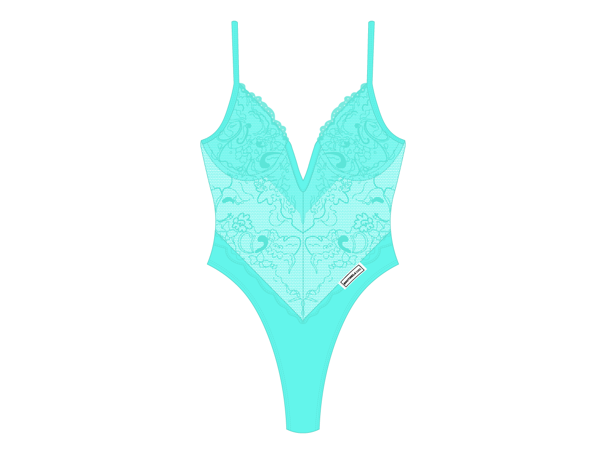 Sea Foam Lace Bodysuit