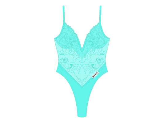 Sea Foam Lace Bodysuit