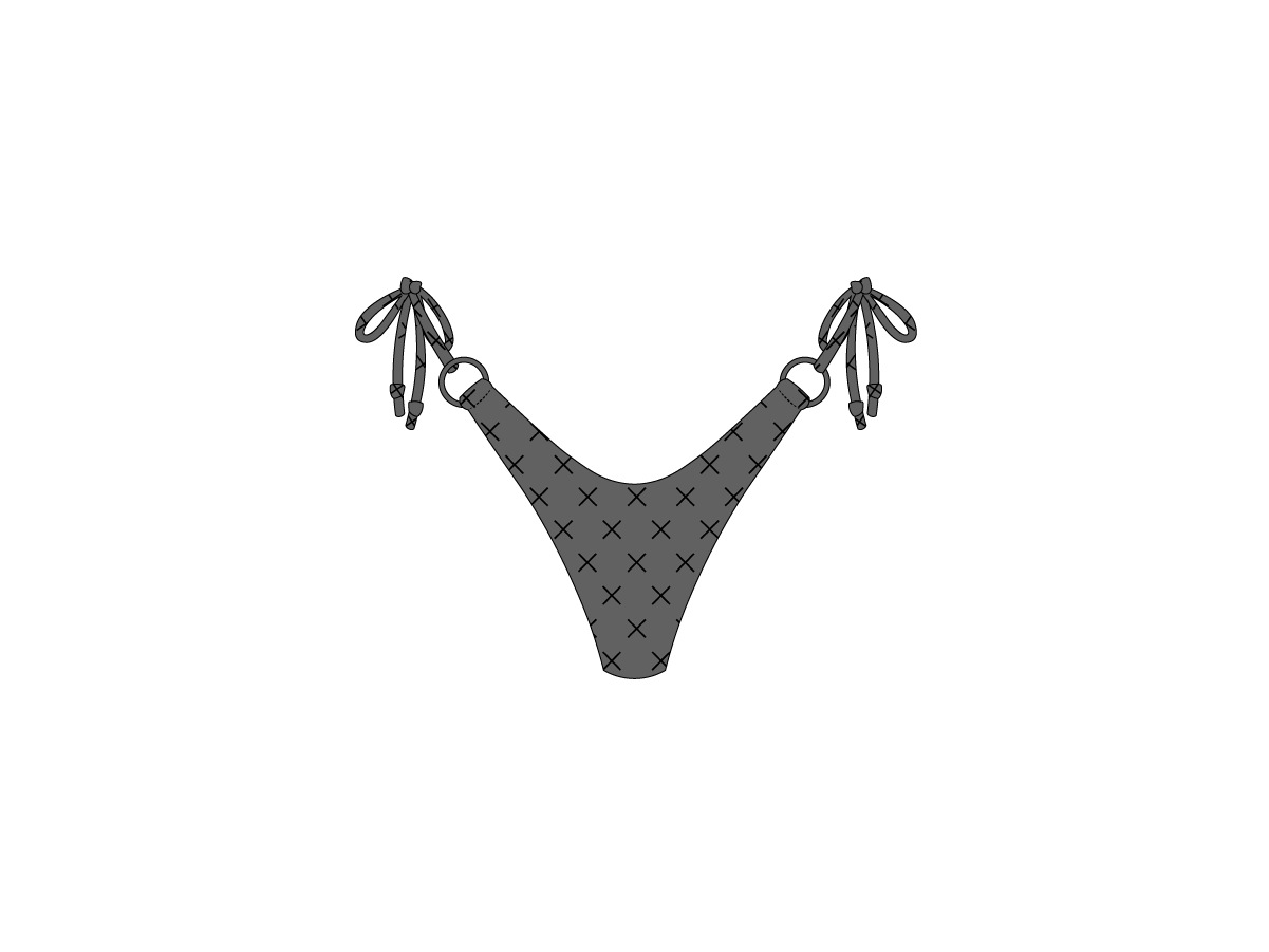 Black Logo Print Hoop Bottom