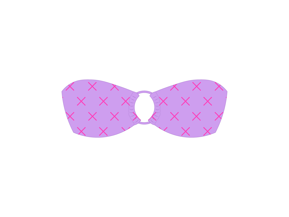 Lilac Logo Print Hoop Top