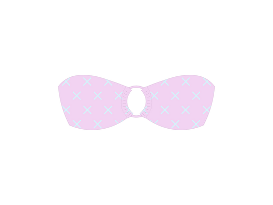 Pink Logo Print Hoop Top