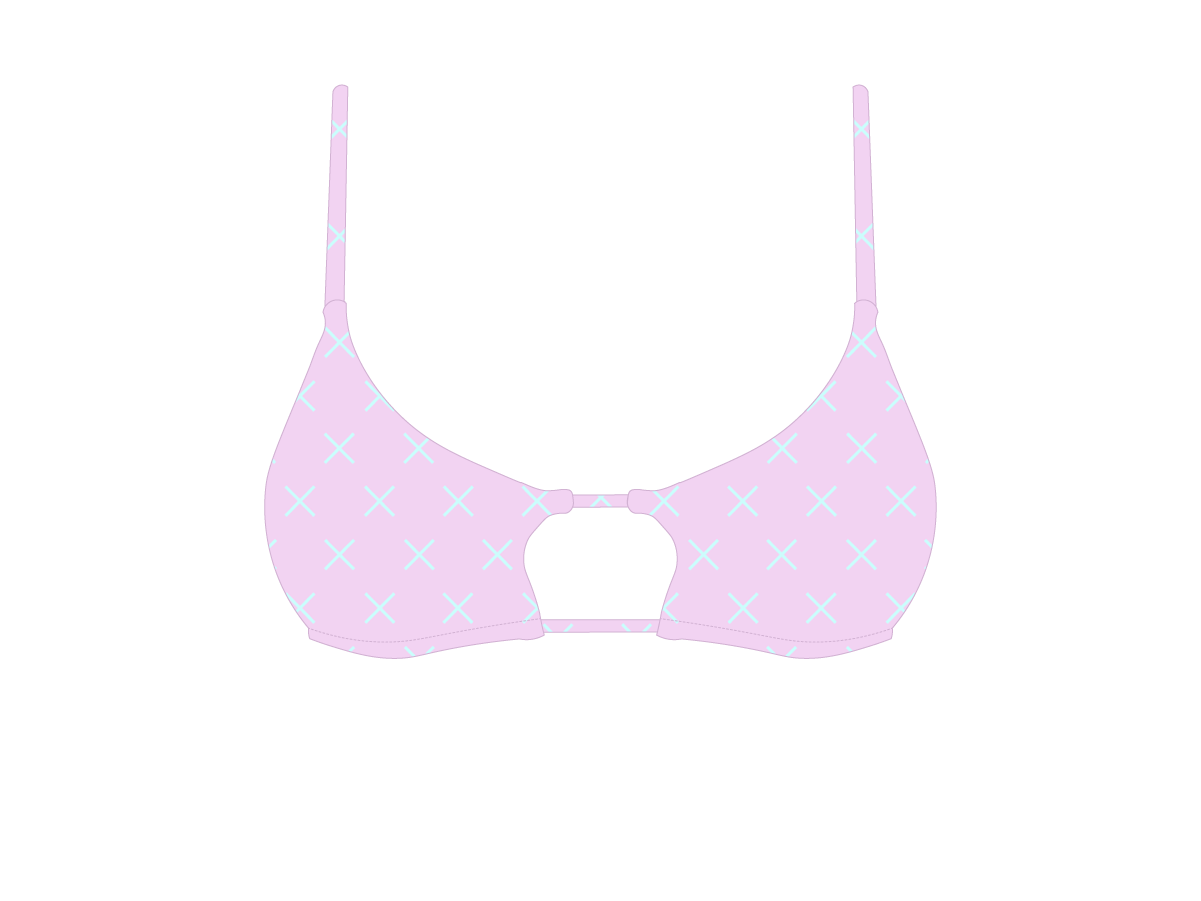 Pink Logo Print Loop Top