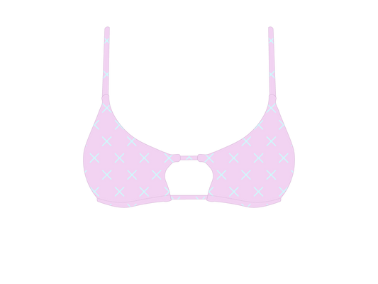 Pink Logo Print Loop Top