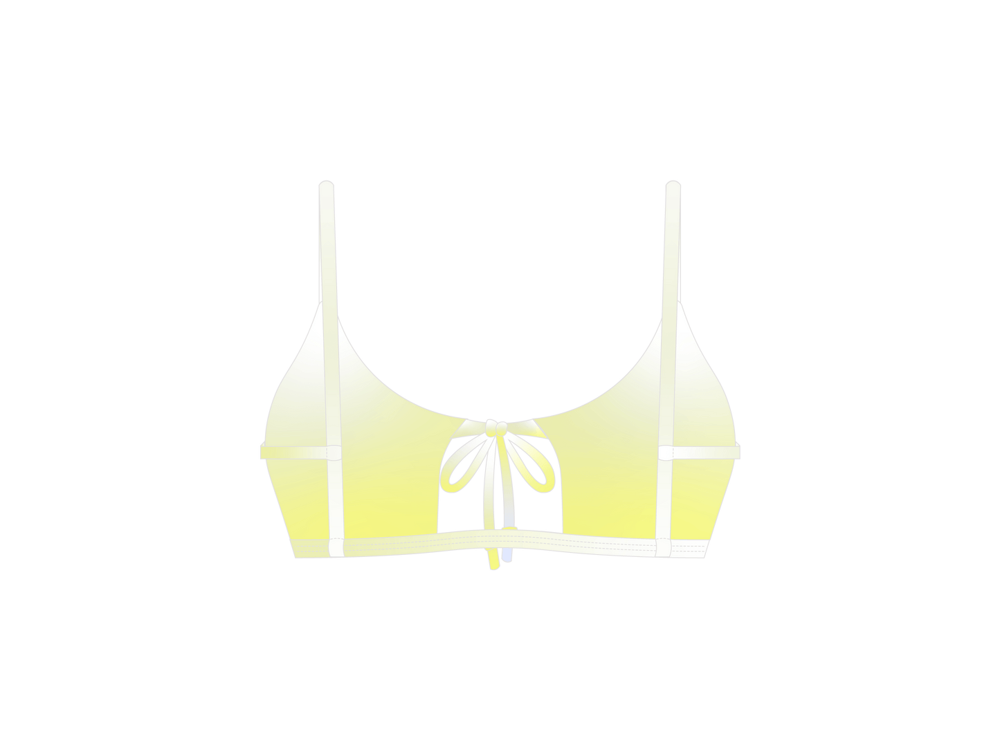 Dainty Top - Ombre Yellow