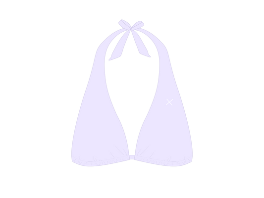 Lavender Tie-Knot Bikini Top