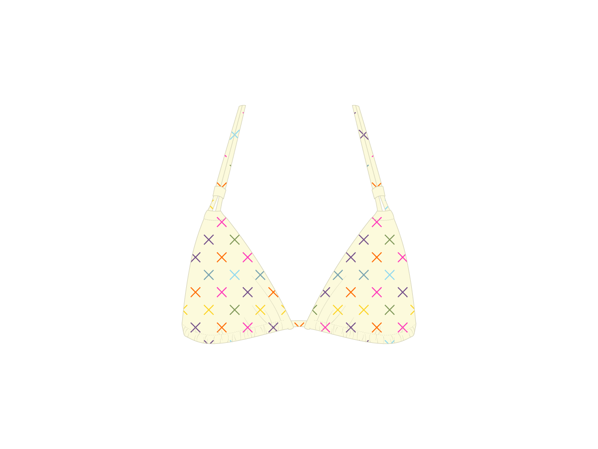 Vanilla Logo Print Double String Top