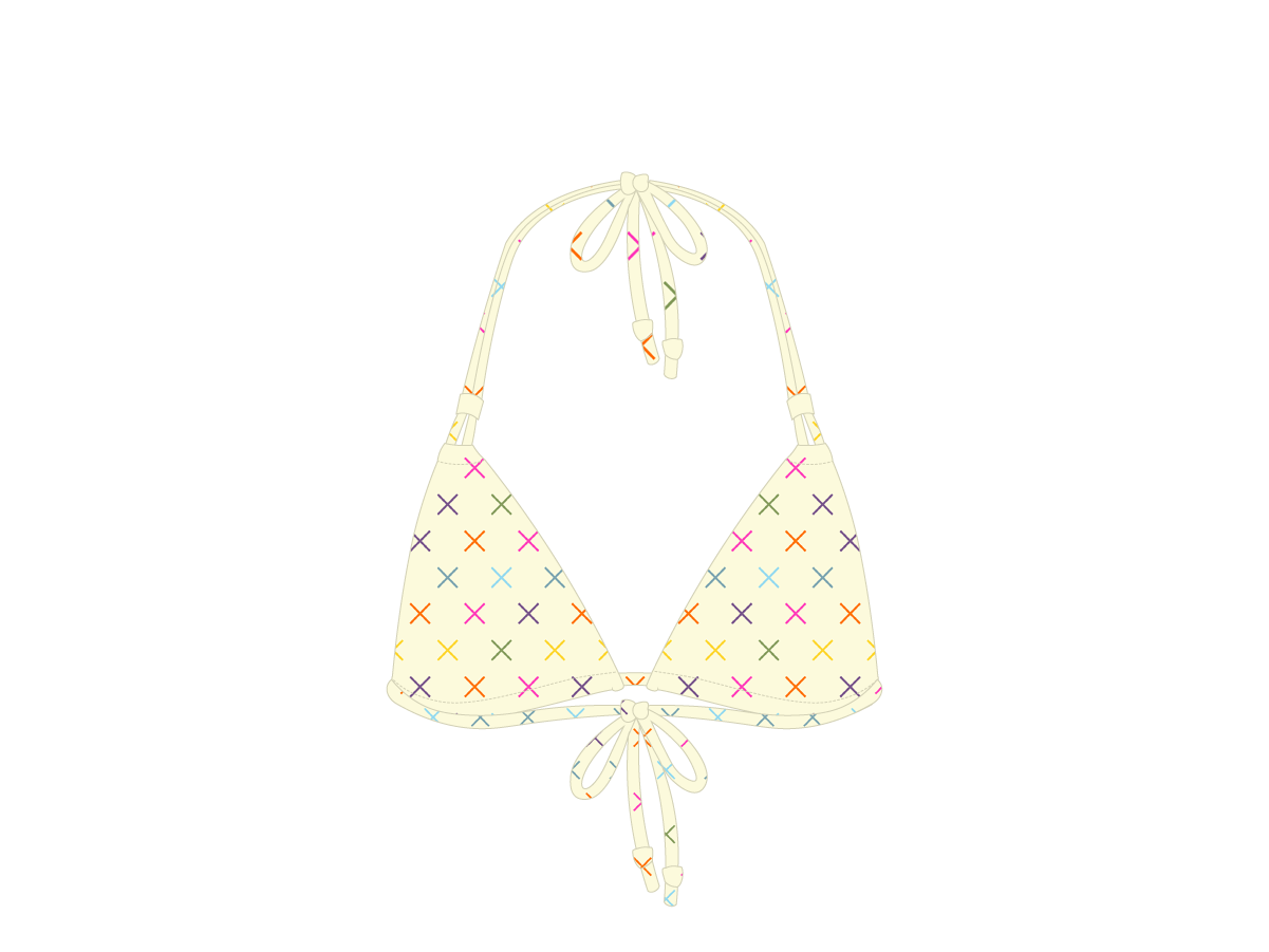 Vanilla Logo Print Double String Top