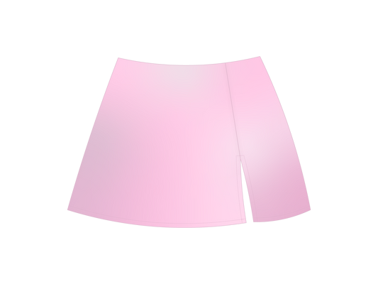 Blush Pink Satin Mini Skirt