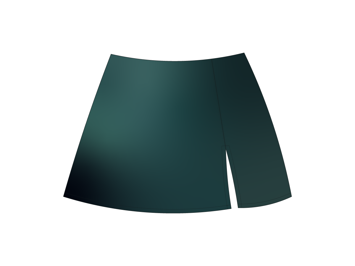 Sage Green Satin Mini Skirt