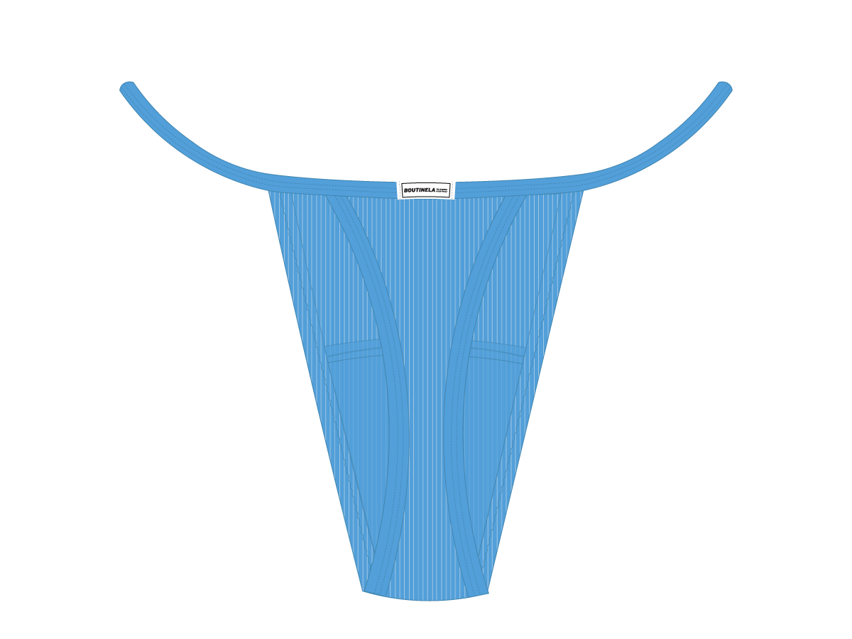 Sky Blue  Lace Ribbed Bottoms