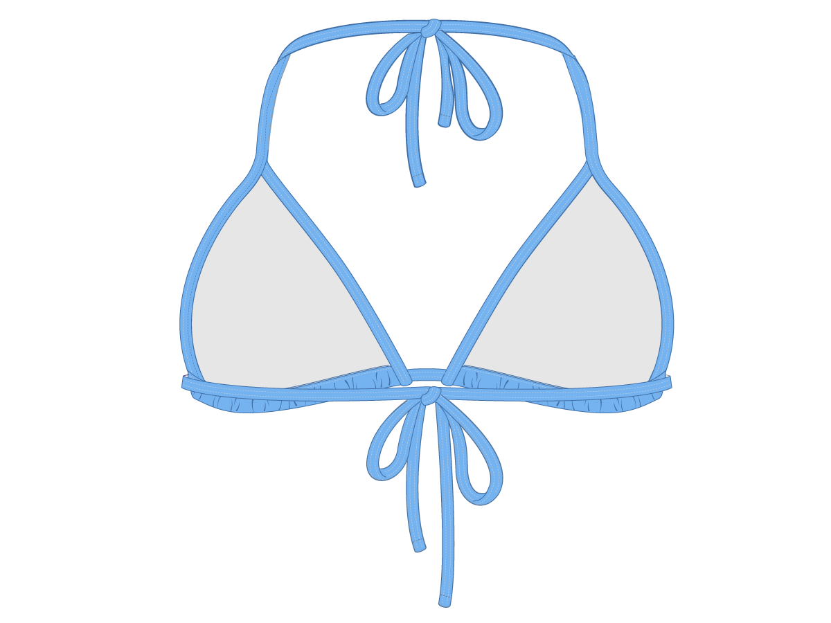Sky Blue Bikini Top II
