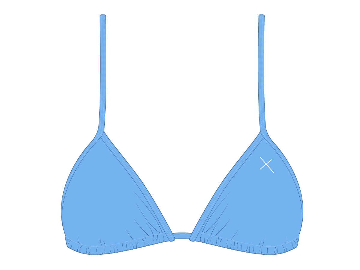 Sky Blue Bikini Top II