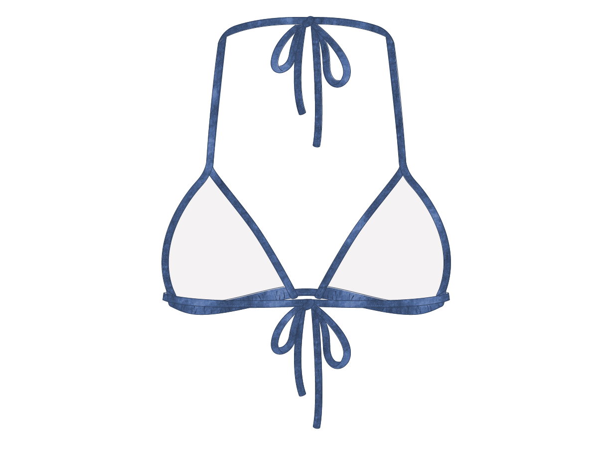 Sky Velvet bikini top II
