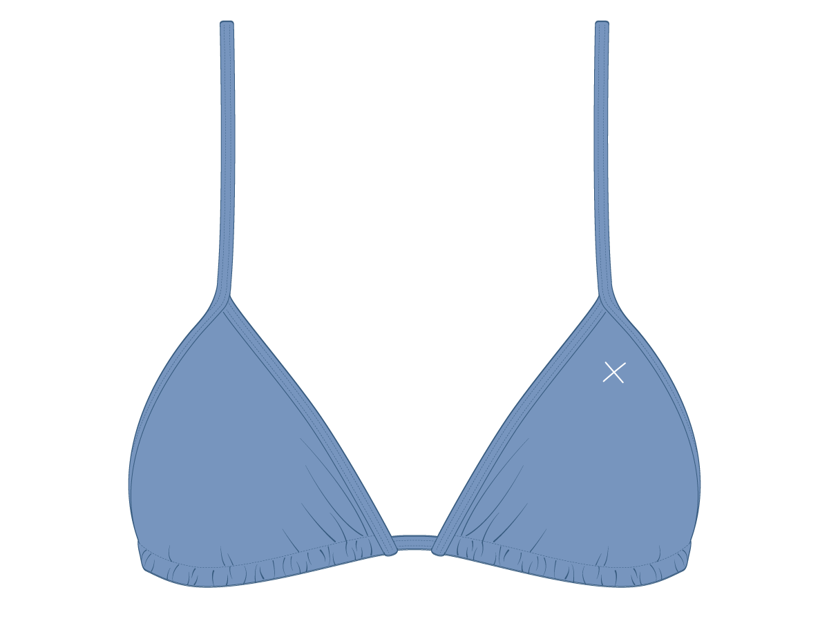 Slate Blue Bikini Top II