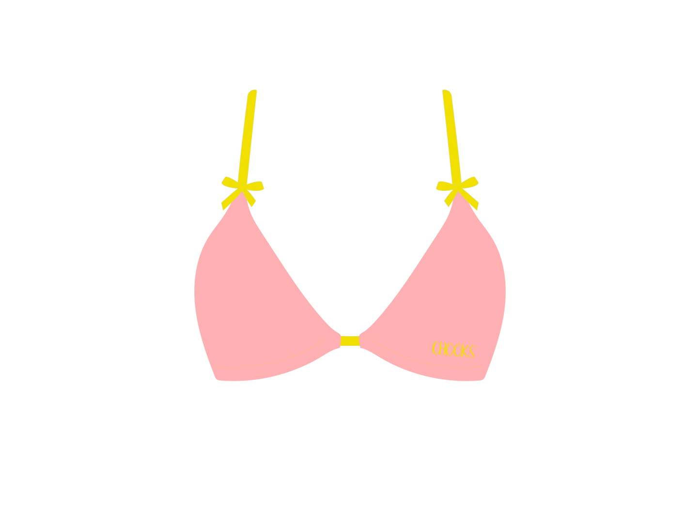 Blush Pear Contrast Bow Top