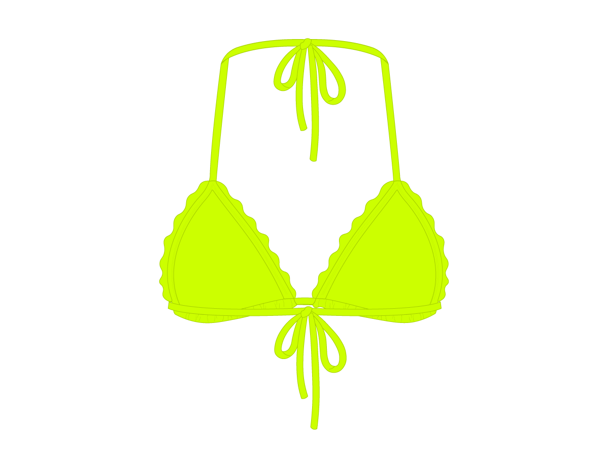 Sour Yellow Scallop Top