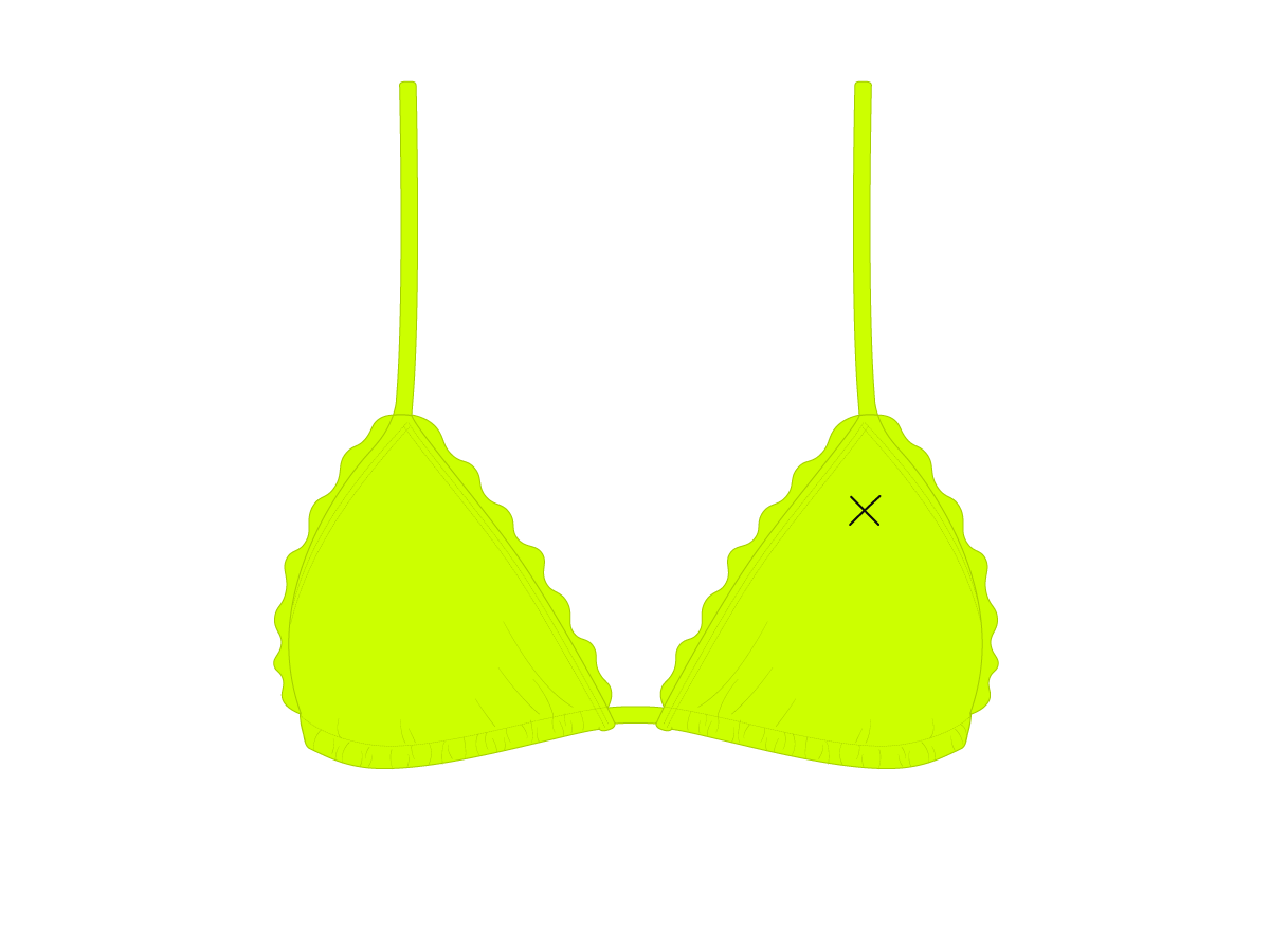 Sour Yellow Scallop Top