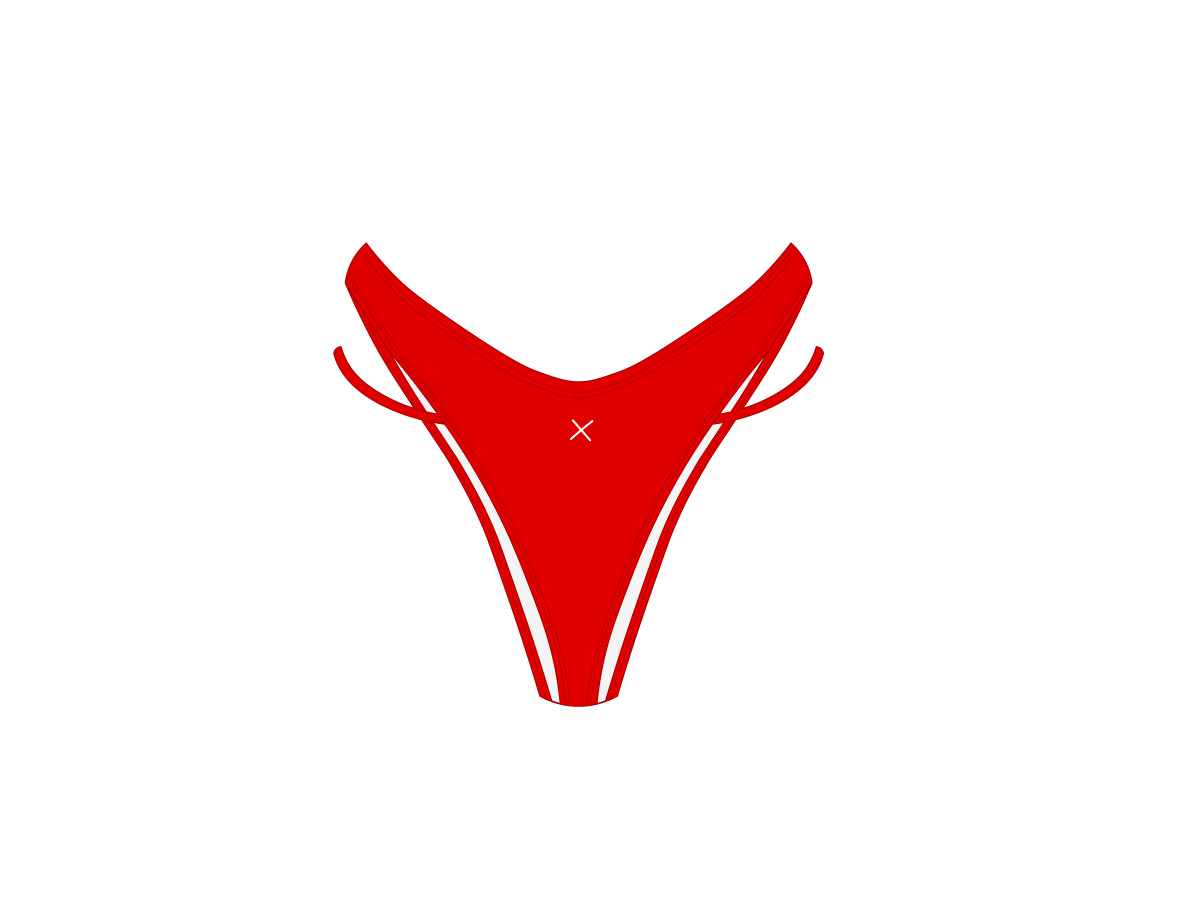 Rose Red Split Bottoms