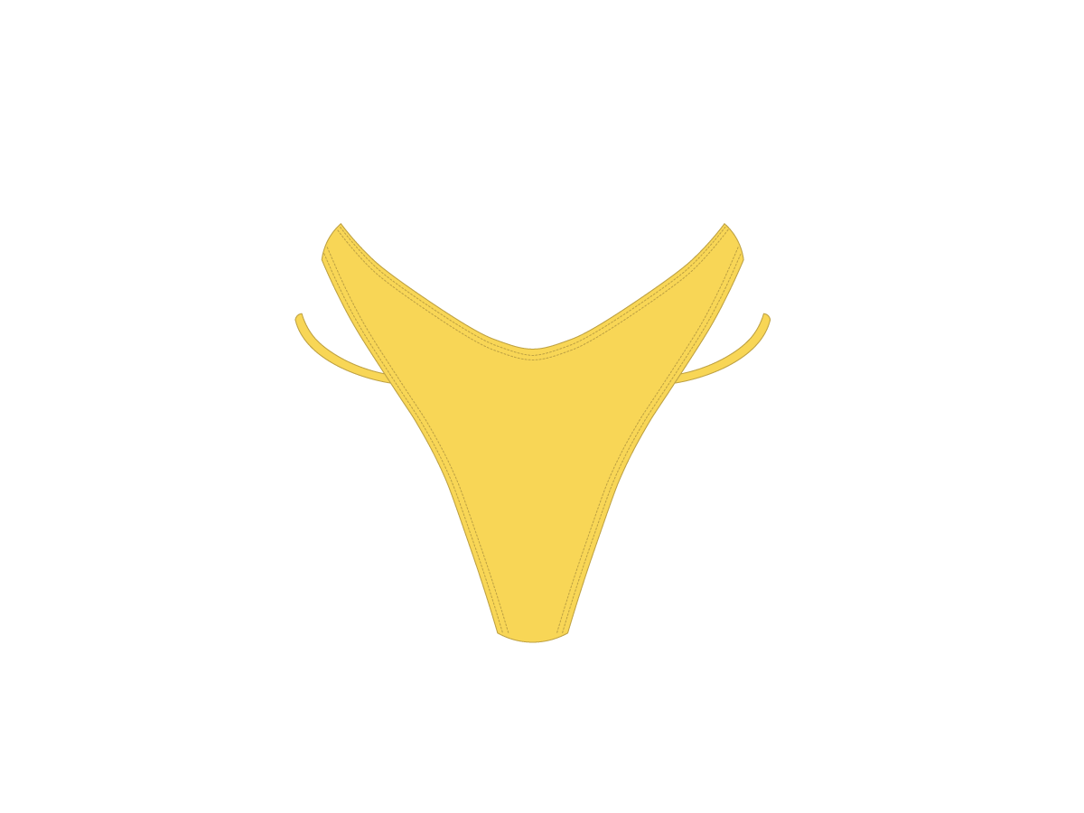 Tang Yellow Split Bottoms