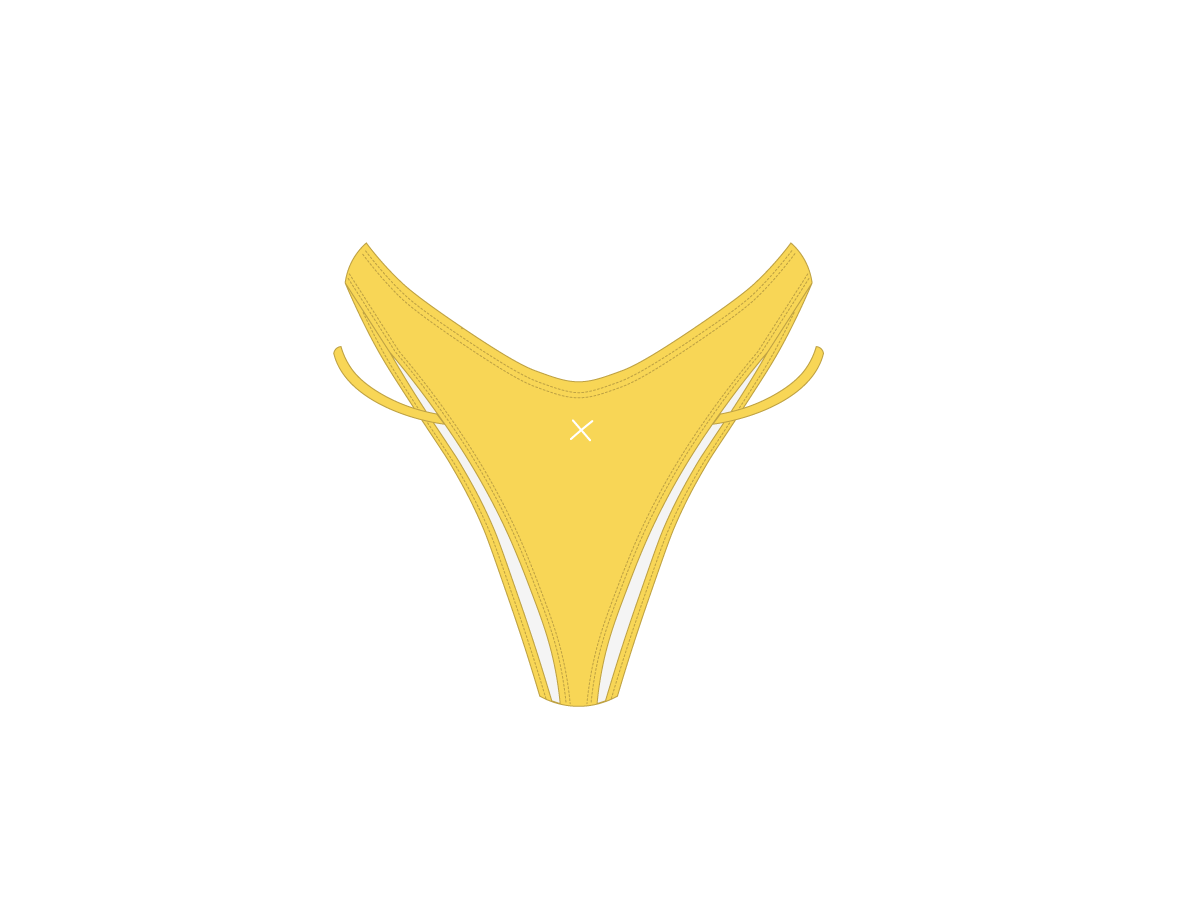 Tang Yellow Split Bottoms