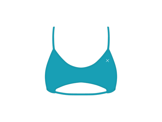 Marine Blue Split Top