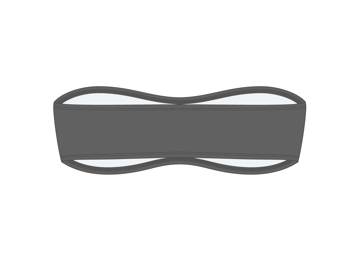 Ash Grey Strapless Top