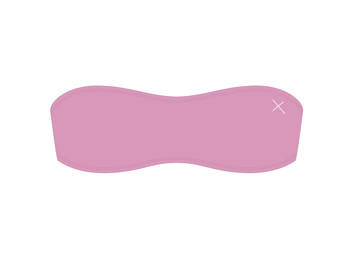 Blush Pink Strapless Top