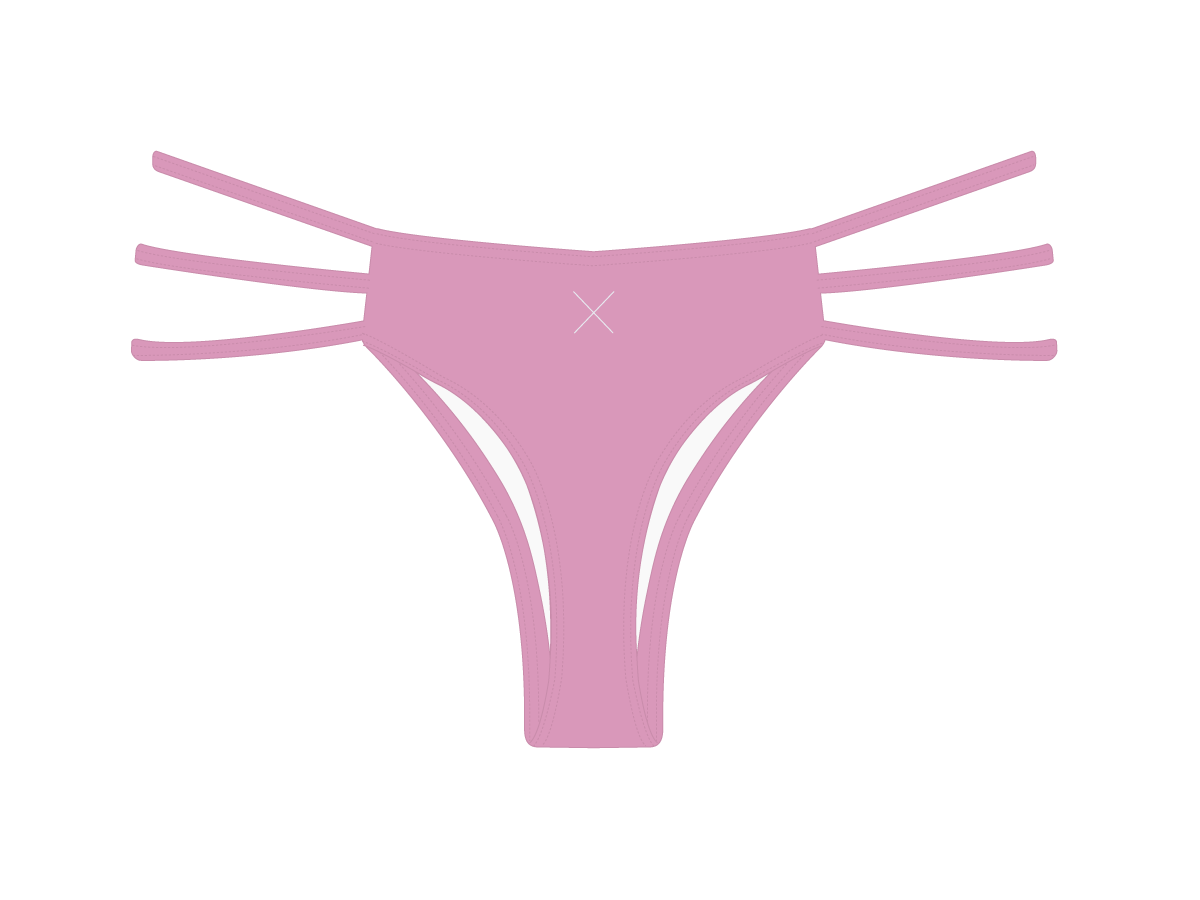 Blush Pink Triple Strap Bottoms