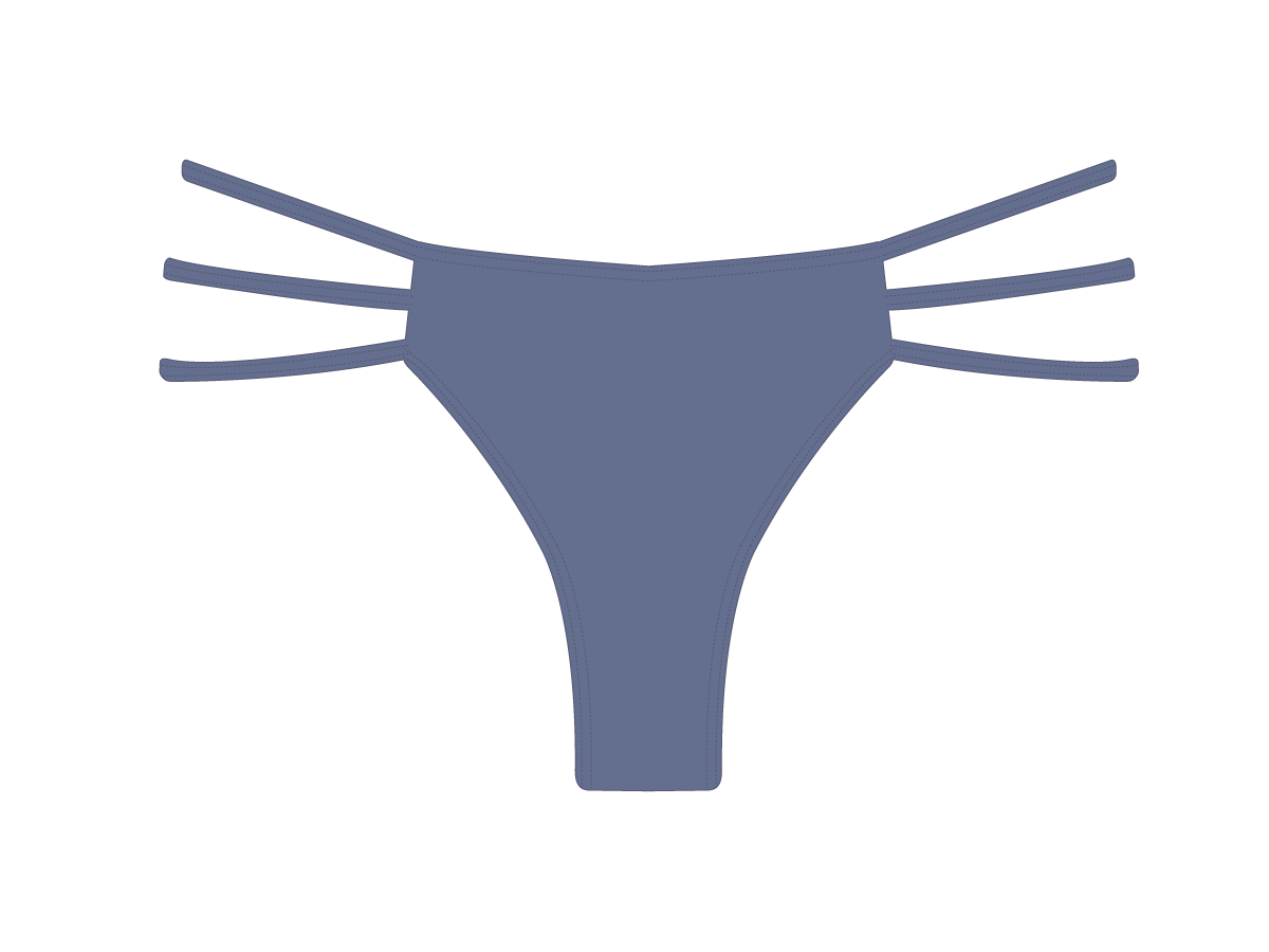 Pale Blue Triple Strap Bottoms