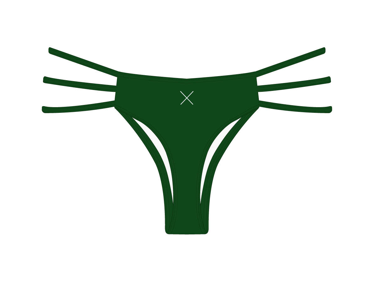 Sage Green Triple Strap Bottoms