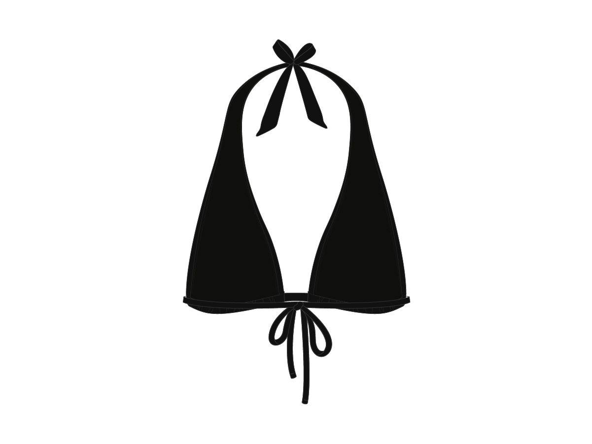 Manhattan Black Tropic Tie-Top