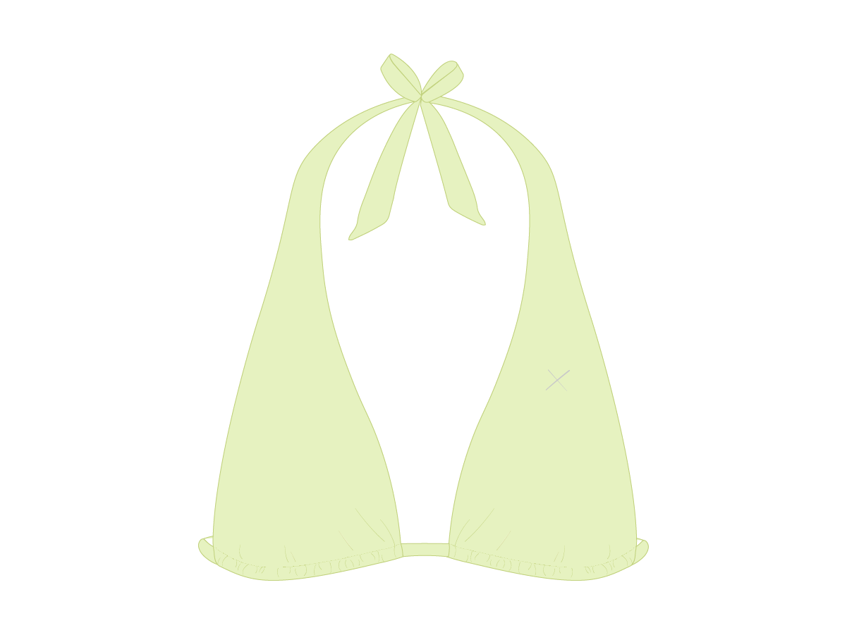 Ocean Blue Tropic Tie-Top