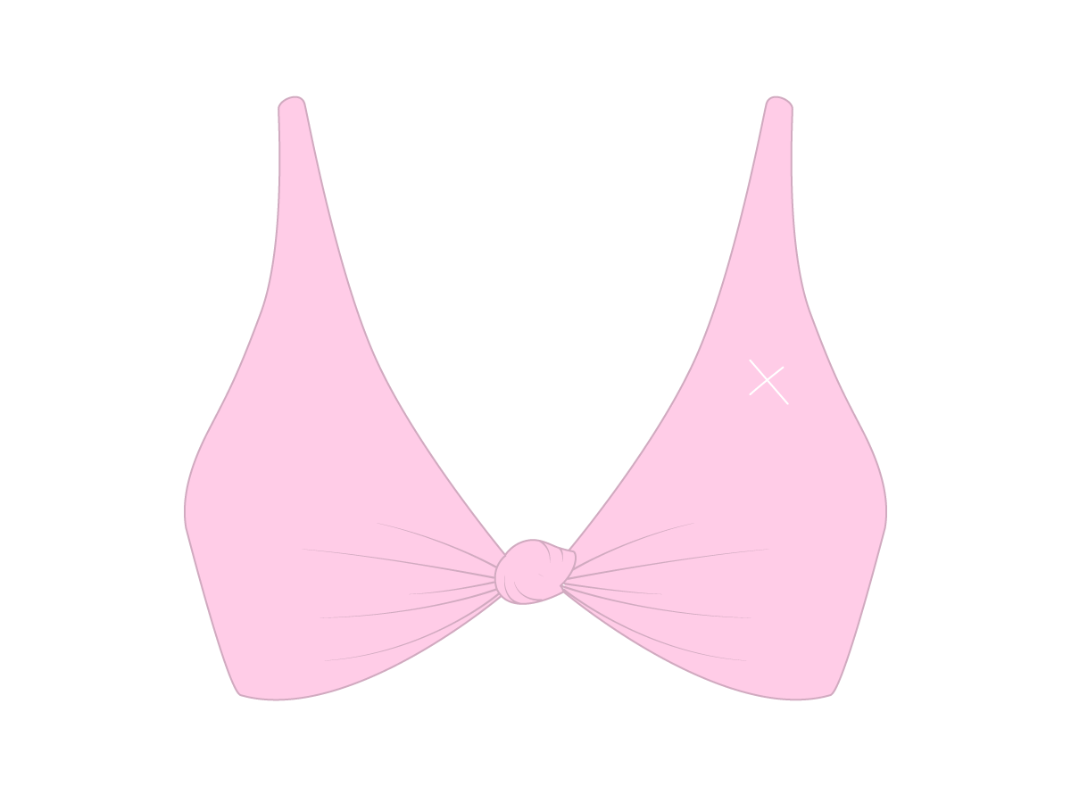 Dusty Pink Twist Top