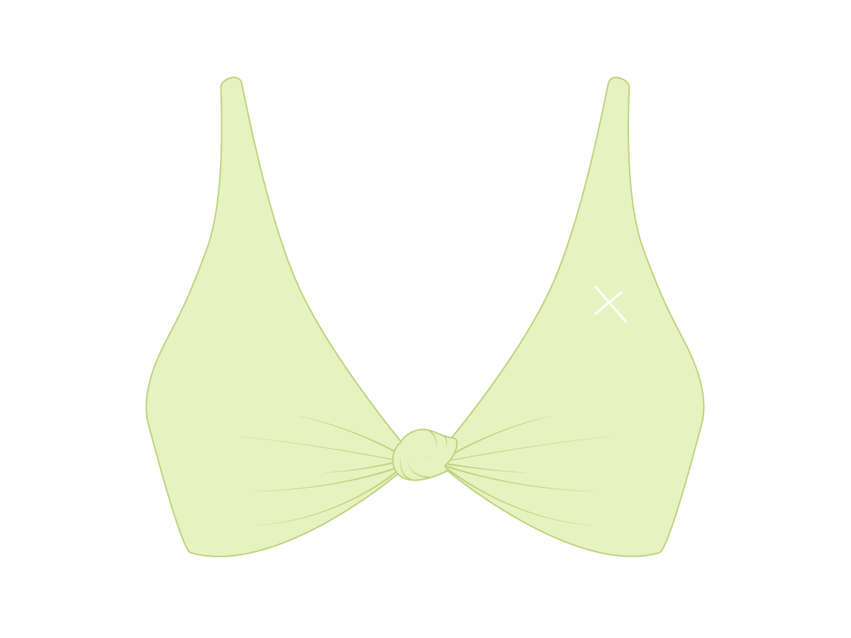 Ocean Blue Twist Top