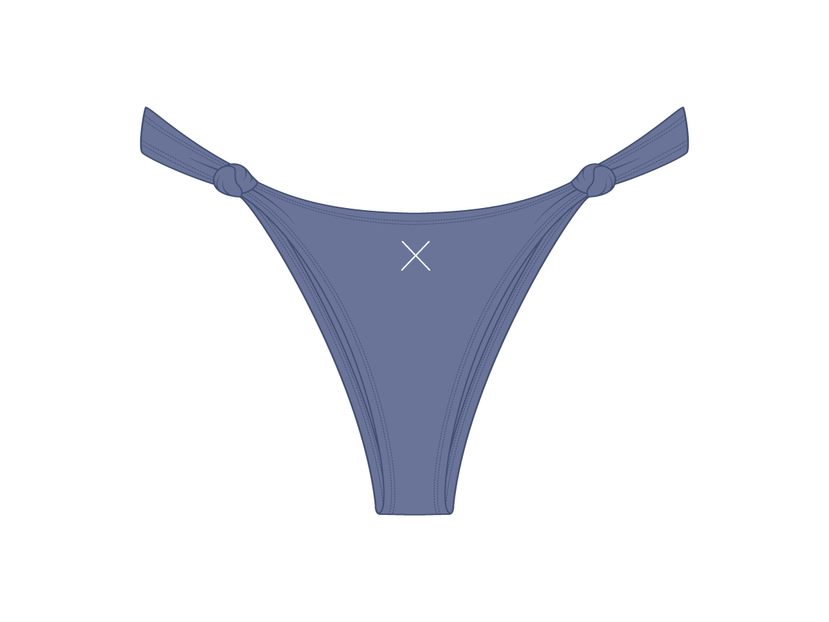 Pale Blue Twist Bottoms