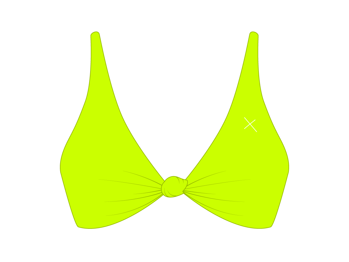 Sour Yellow Twist Top