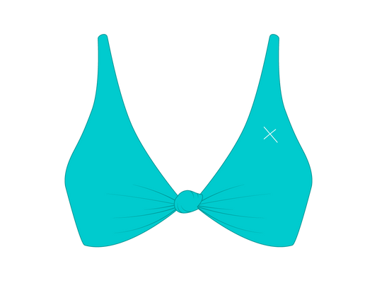 Cyan Twist Top